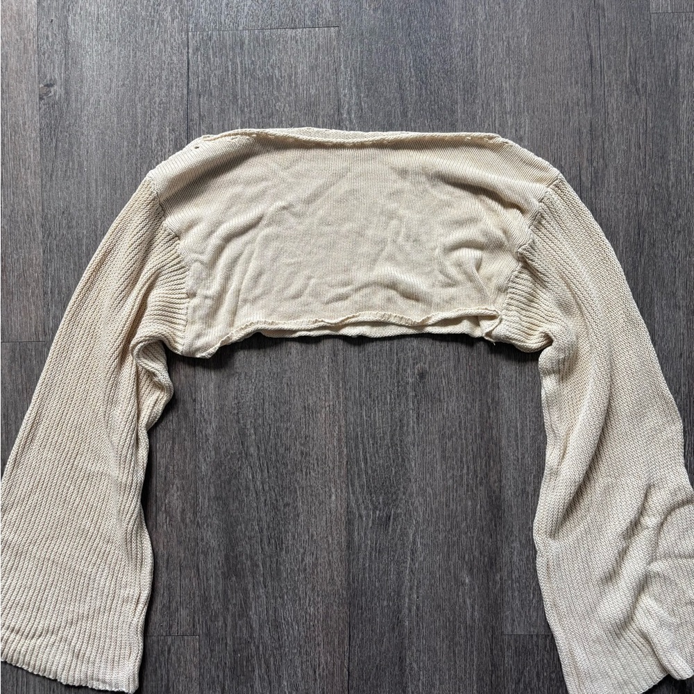 Cream Knit Shrug